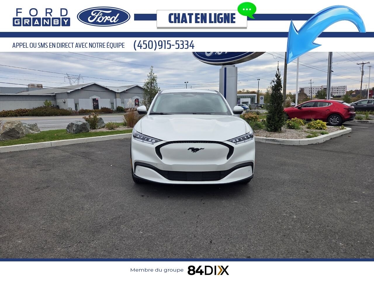 2022 Ford Mustang Mach-E White Granby - photo #5
