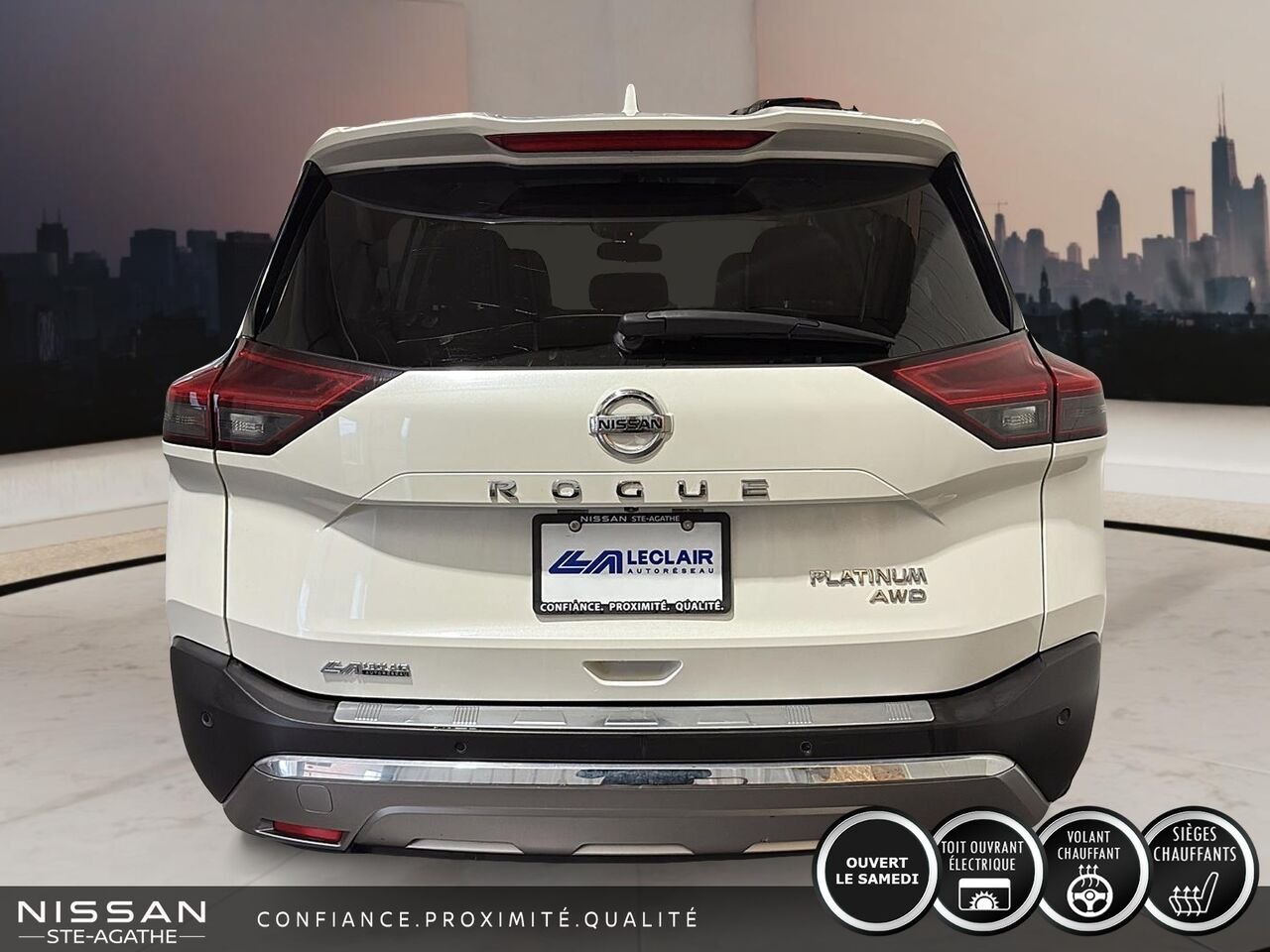 2021 Nissan Rogue TRACTION INTÉGRALE | TOIT OUVRANT PANORAMIQUE | CUIR | BOSE | UN SEUL PROPRIÉTAIRE White Saint-Jérôme - photo #3