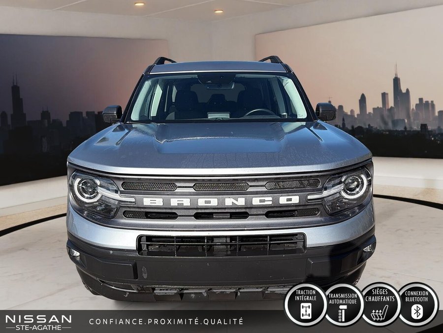 Ford Bronco Sport Big Bend 4x4 | UN SEUL PROPRIÉTAIRE | APPLE CARPLAY | BOÎTE AUTOMATIQUE 2023 Gris