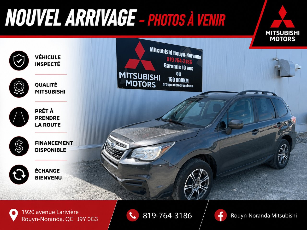 Subaru Forester 2018 Gris Mont-Laurier - photo #0