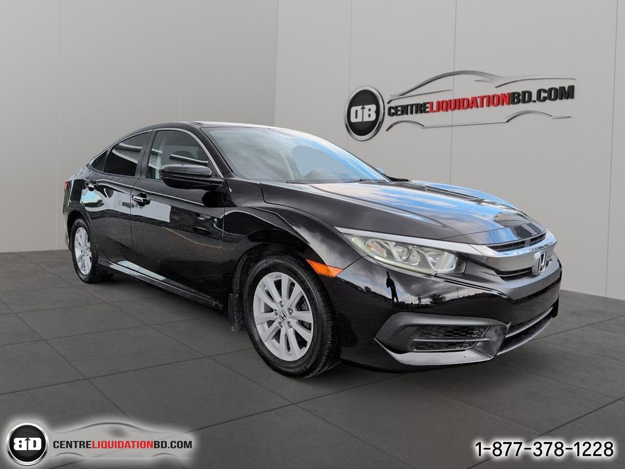 2016 Honda Civic Berline LX 4 portes CVT | BD0437 Black Granby - photo #2