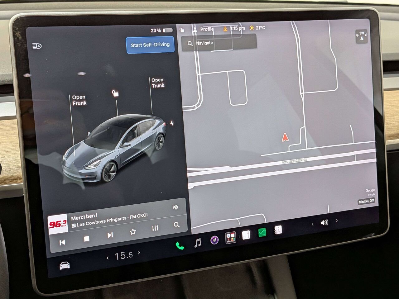 Tesla Model 3 2021 Gris Val-David - photo #21