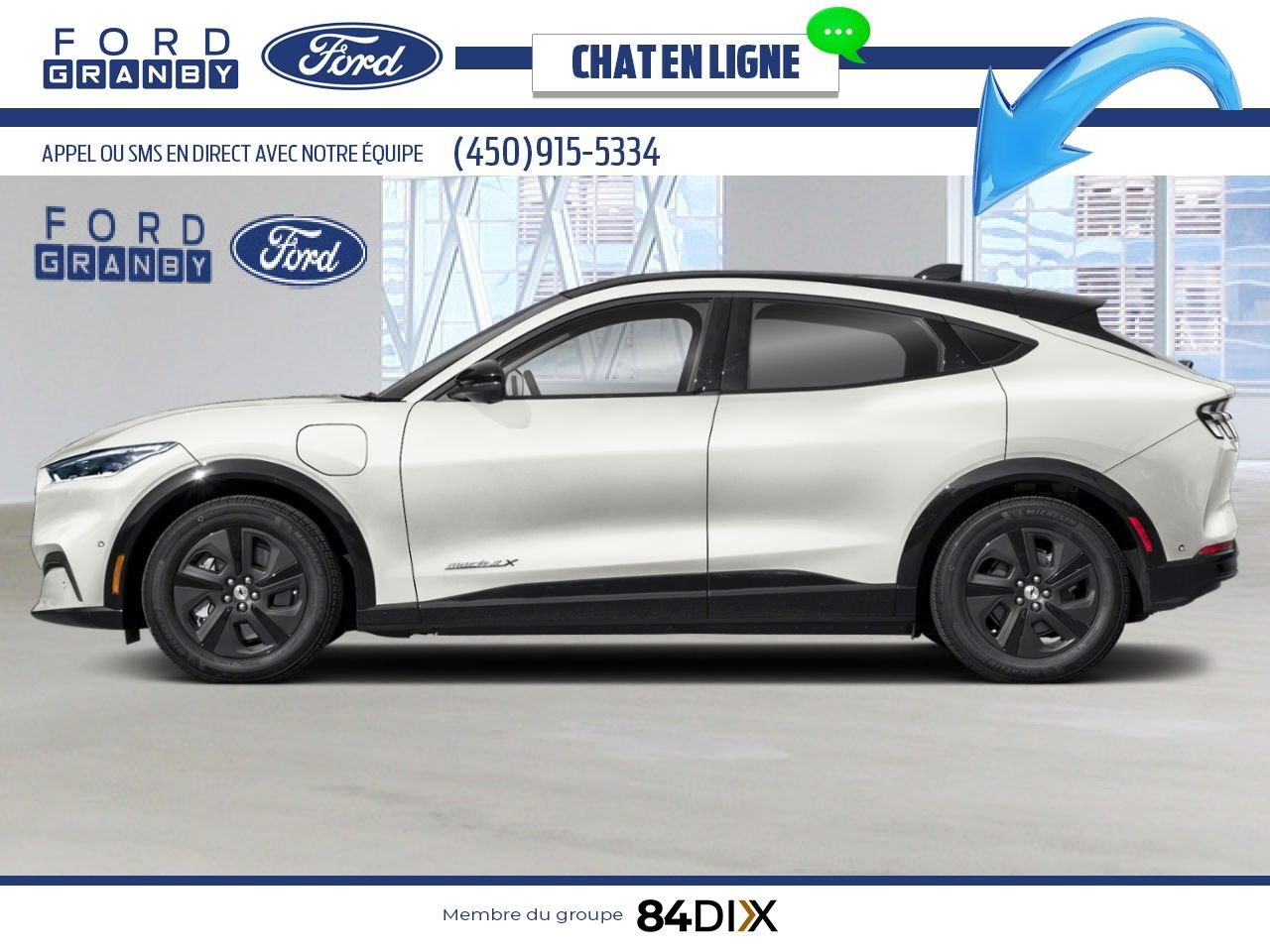 2025 Ford Mustang Mach-E Star White Metallic Tri-Coat Granby - photo #2
