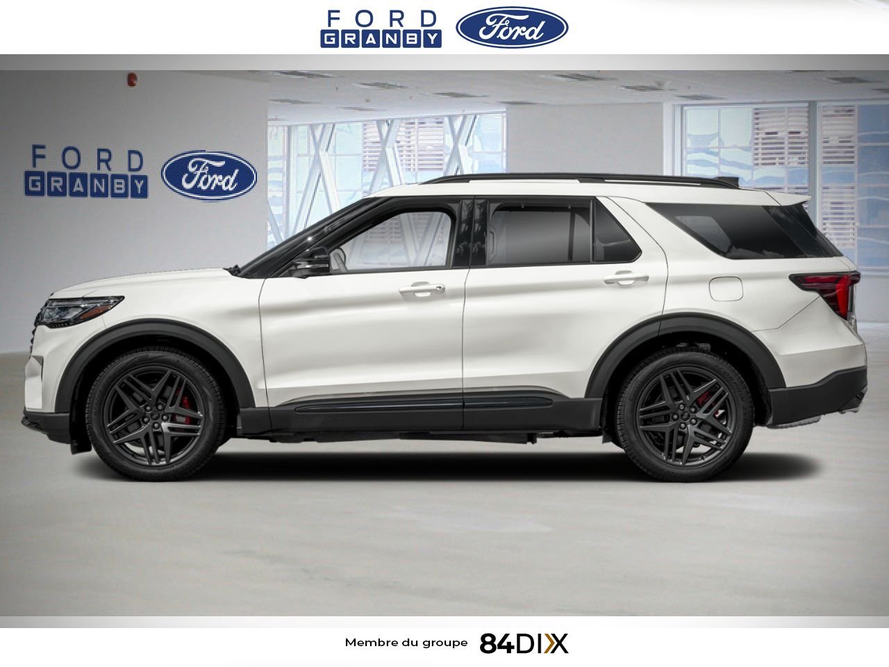 2026 Ford Explorer Star White Metallic Tri-Coat Granby - photo #2