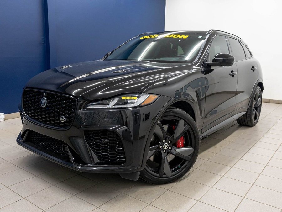 Jaguar F-PACE P575 SVR EDITION AWD V8 *TOIT* NAV SIÈGES VENTIL 2025 Noir
