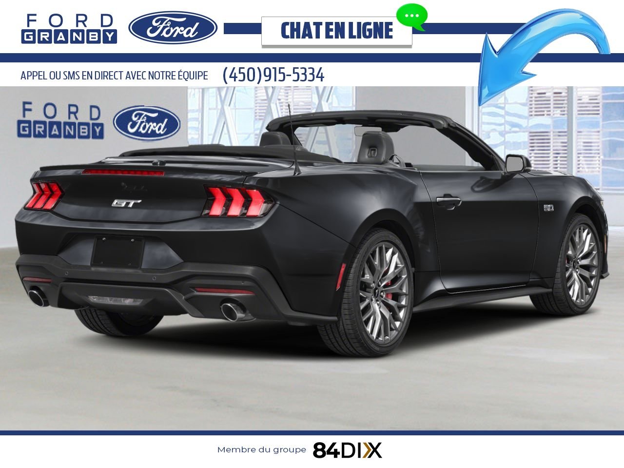 Ford Mustang 2024 Noir ombre Granby - photo #2