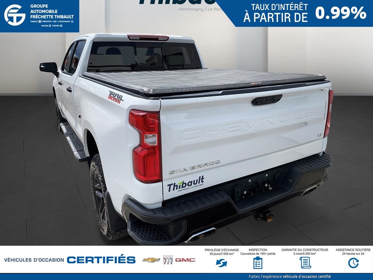 CHEVROLET SILVERADO LT Trail Boss cabine multiplace 4RM 157 po 2024 Blanc Montmagny - photo #5