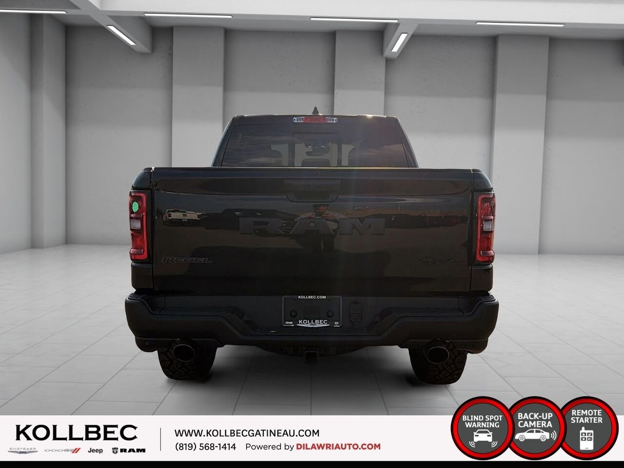 2026 RAM 1500 Rebel cabine d'équipe 4x4 caisse de 5 pi 7 po Diamond Black Crystal Pearl Ottawa & Gatineau - photo #5