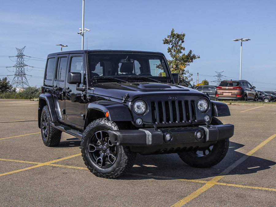 2018 Jeep Wrangler JK Unlimited Sahara V6 Auto 4X4 | Navigation | Heated Leather Seats Black