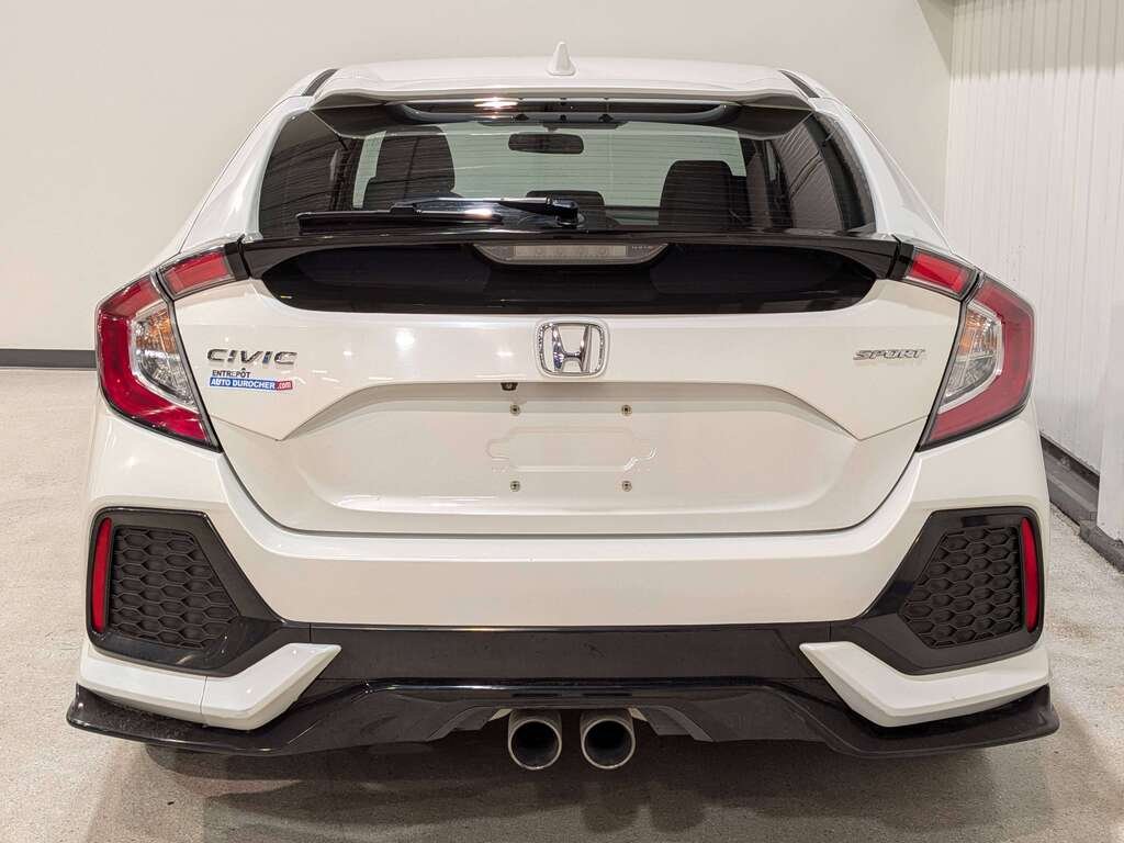 2019 Honda Civic Hatchback Sport Manual White Val-David - photo #5