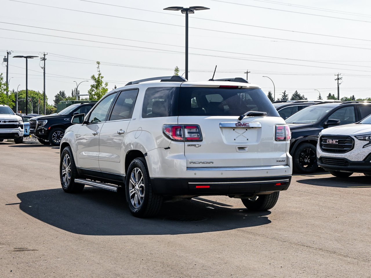 2014 GMC Acadia AWD 4dr SLT2 White Sherwood Park - photo #10