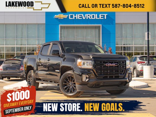 2021 GMC Canyon 4WD Elevation Preferred 3.6L | Remote Start Black