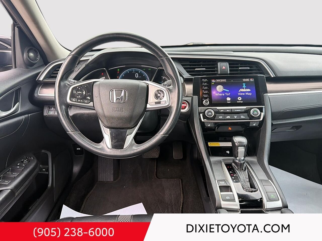 2019 Honda Civic Sedan TOURING CVT Black Mississauga - photo #17