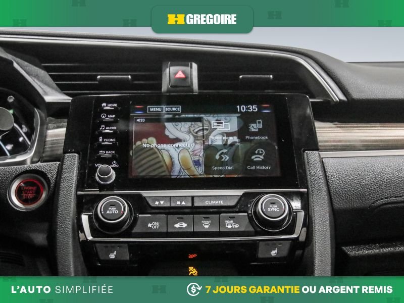 Honda Civic 820731 | Touring AUTO AC CUIR TOIT NAV MAGS CAM RECUL BLEUT 2019 Gris Laval - photo #23