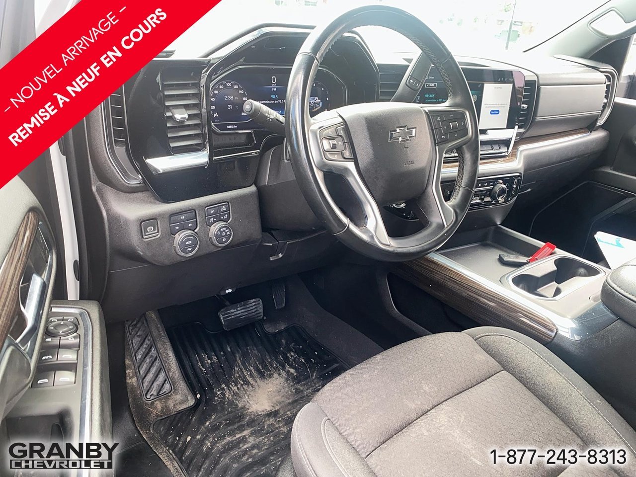 2024 Chevrolet Silverado 2500HD LT crewcab diesel BOITE 6.6 | G3883 White Granby - photo #8