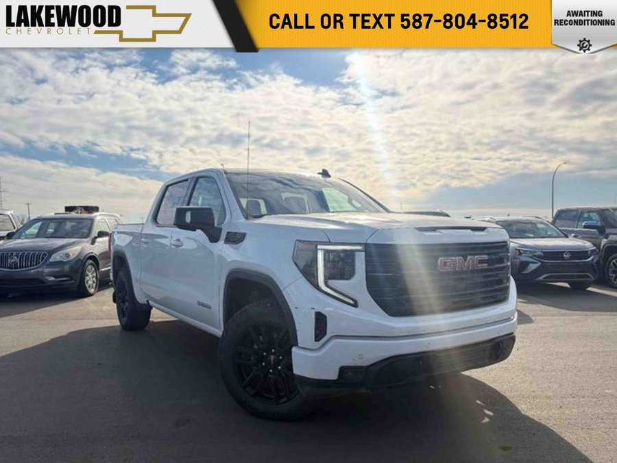 2024 GMC Sierra 1500 Elevation Premium 5.3L | Heated Leather Bucket Seats White