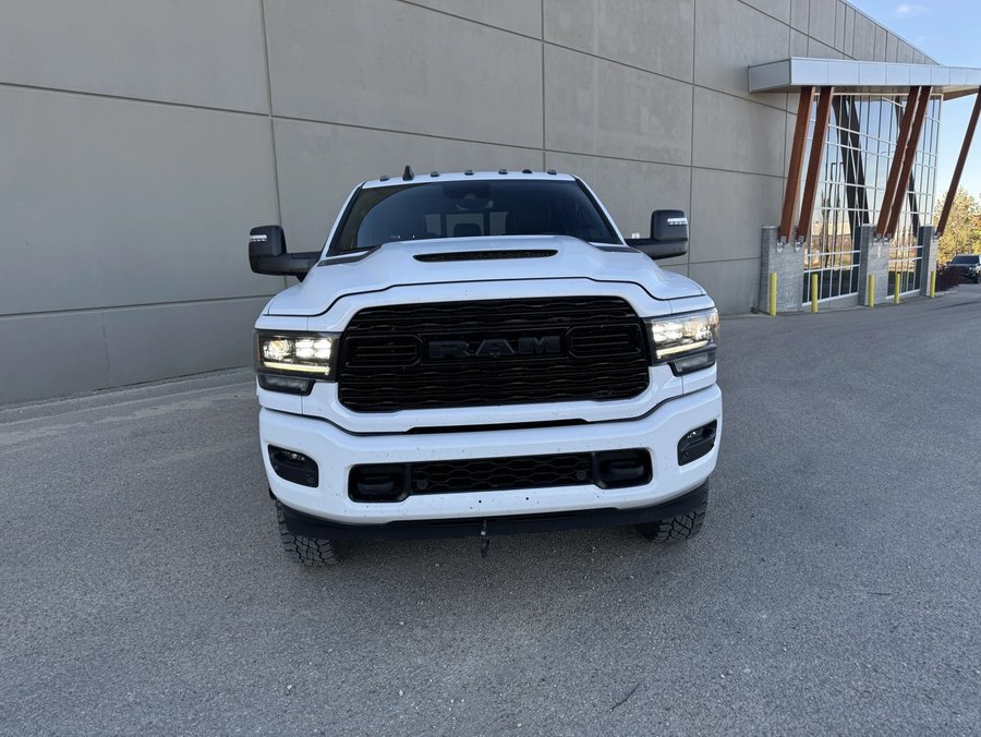 2023 Ram 3500 Limited | Front End PPF | Mega Cab Night Edition | 5th Wheel Prep | Harmon Kardon Sound System White