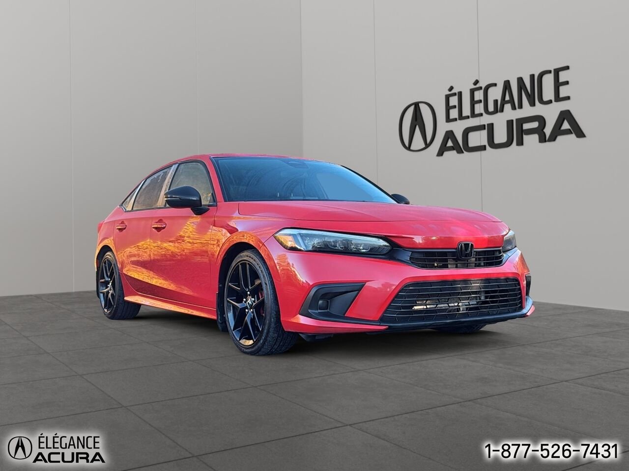 2022 Honda Civic Berline Sport CVT | A8935 Red Granby - photo #2
