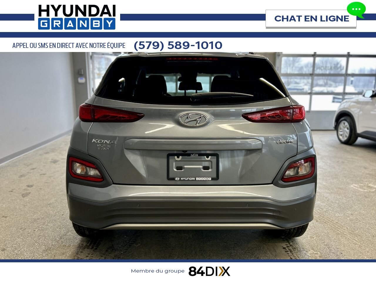 Hyundai Kona électrique 2021 Gris Granby - photo #5