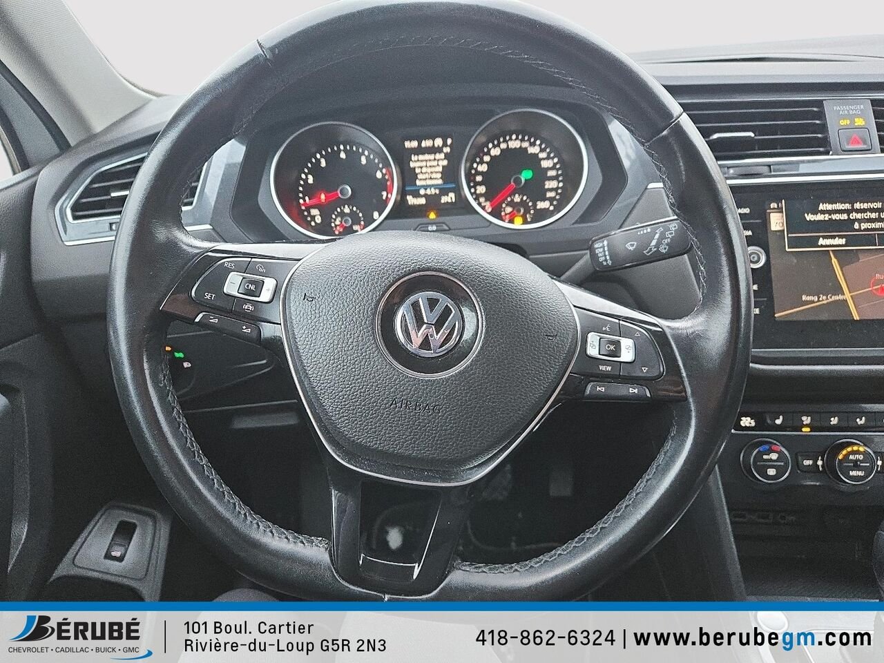 2019 Volkswagen TIGUAN Confort Line White Rivière-du-Loup - photo #8