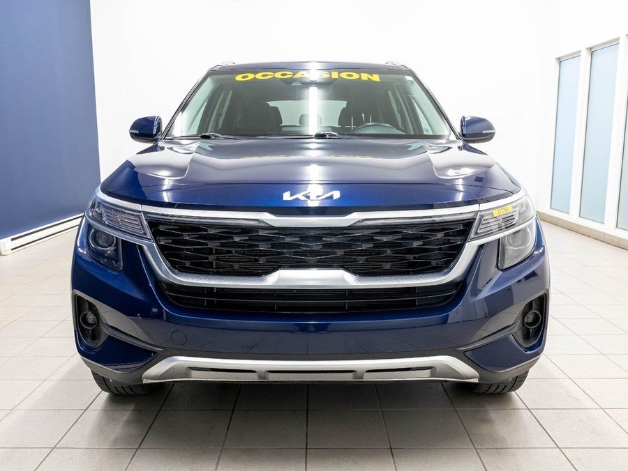 Kia Seltos EX PREMIUM AWD *TOIT* SIÈGES CHAUF CARPLAY ALERTES 2023 Bleu