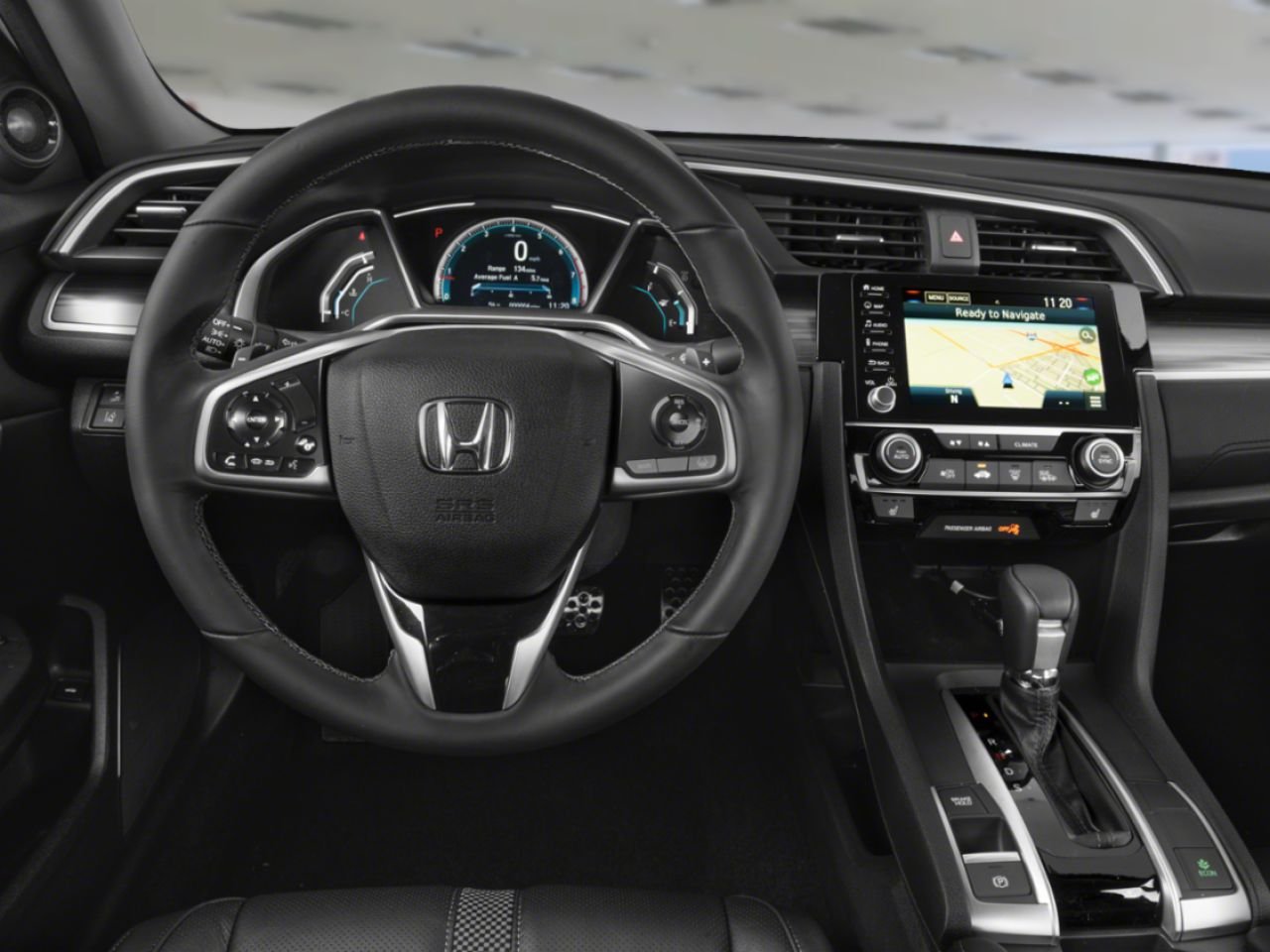 2019 Honda Civic Sedan TOURING CVT Black Mississauga - photo #6