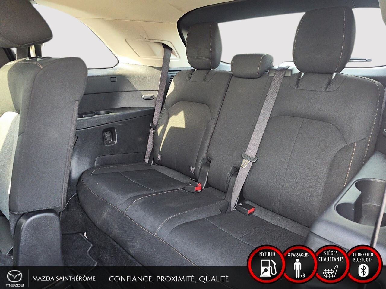 2024 Mazda CX-90 hybride rechargeable GS | 1 PROPRIÉTAIRE | JAMAIS ACCIDENTÉ | HYBRIDE RECHARGEABLE | AWD | DÉMARREUR À DISTANCE Black Saint-Jérôme - photo #20
