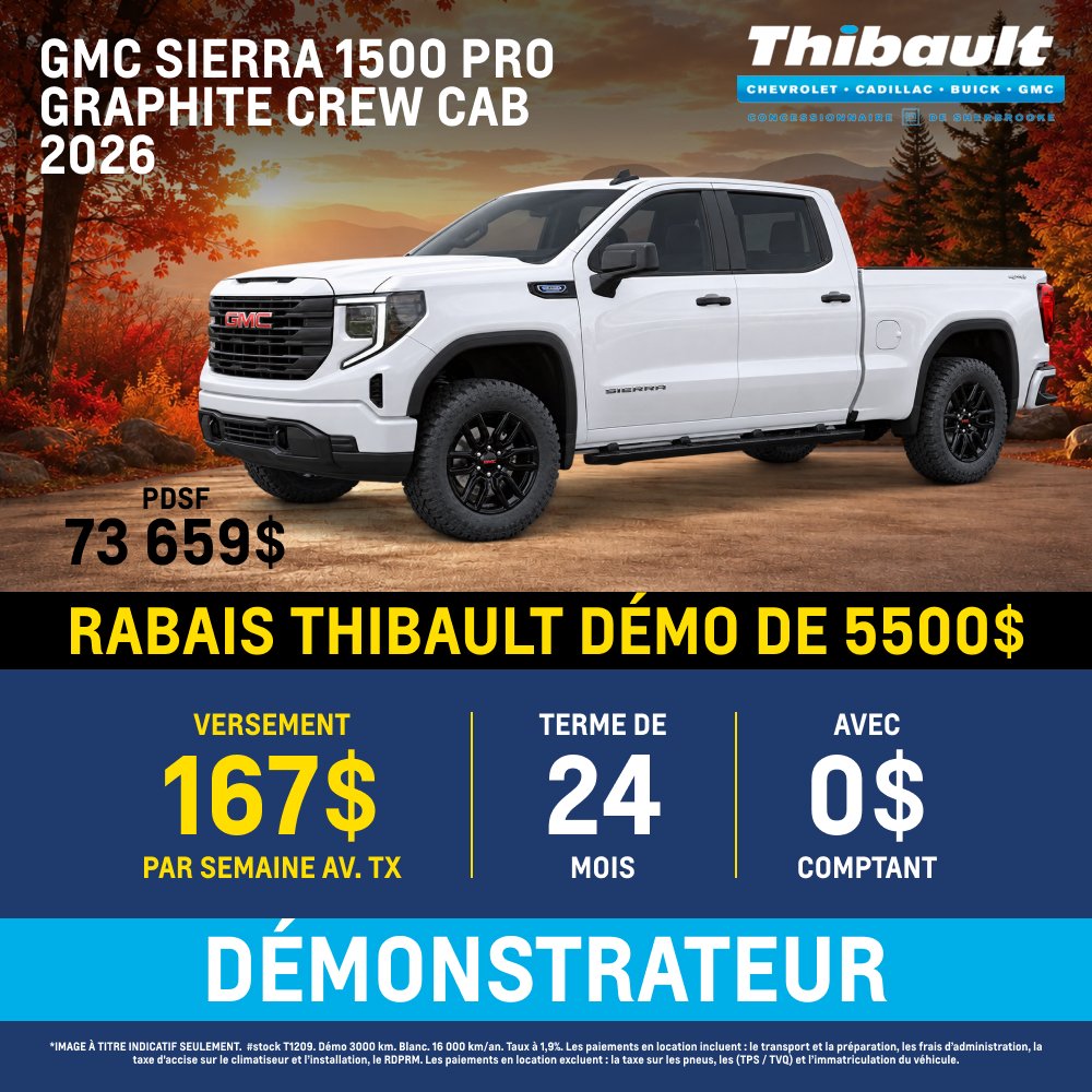 GMC Sierra 1500 Pro Graphite Crew Cab 2026