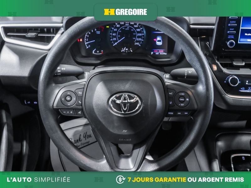 Toyota Corolla 820691 | L AUTO AC GR ELEC CAM RECULE BLUETOOTH 2021 Noir Laval - photo #17