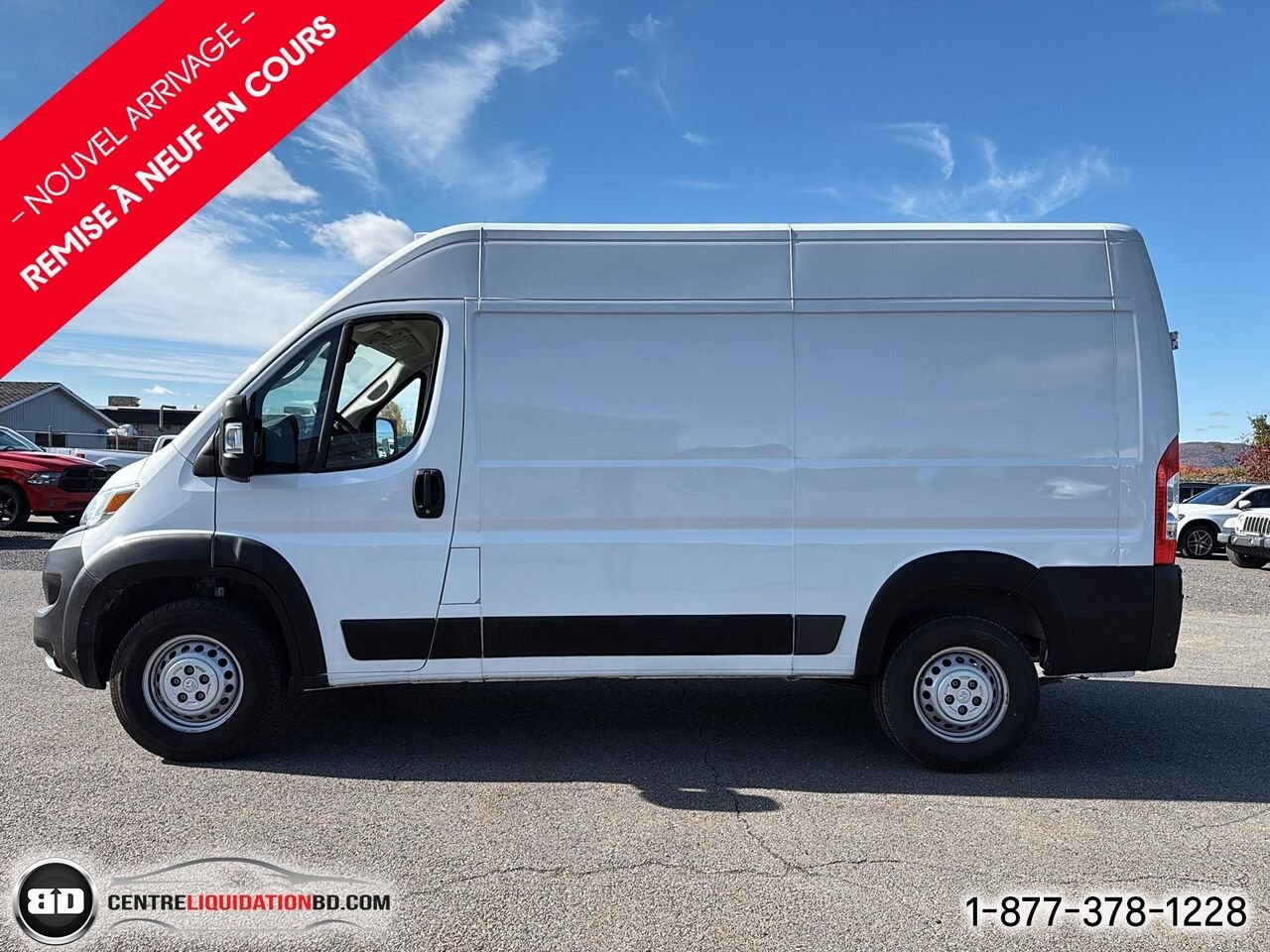 Ram ProMaster fourgonnette utilitaire 2500 Tradesman toit élevé 136 po avec siège passager | BD0464 2025 Blanc Granby - photo #10