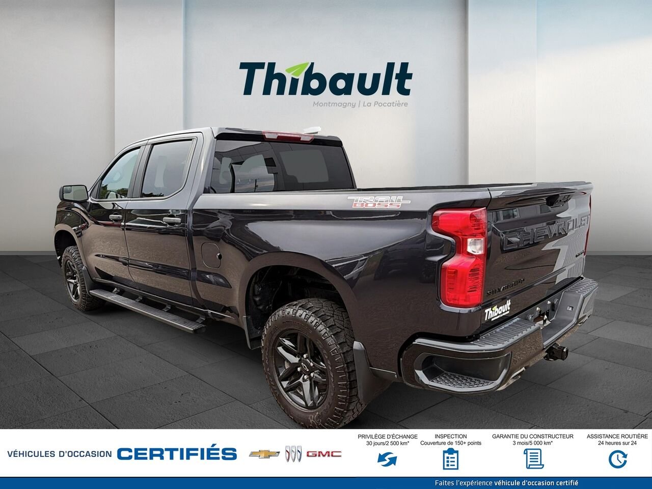 CHEVROLET SILVERADO Custom Trail Boss cabine multiplace 4RM 157 po 2022 GRIS CEND Montmagny - photo #3