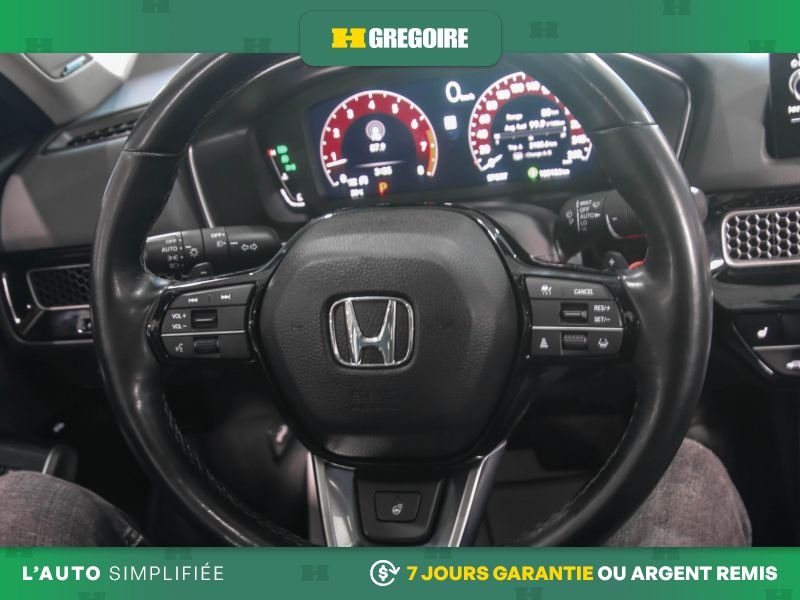 Honda Civic 821107 | Touring AUTO A/C MAGS CUIR TOIT NAV CAM RECUL BLUE 2024 Noir Laval - photo #17