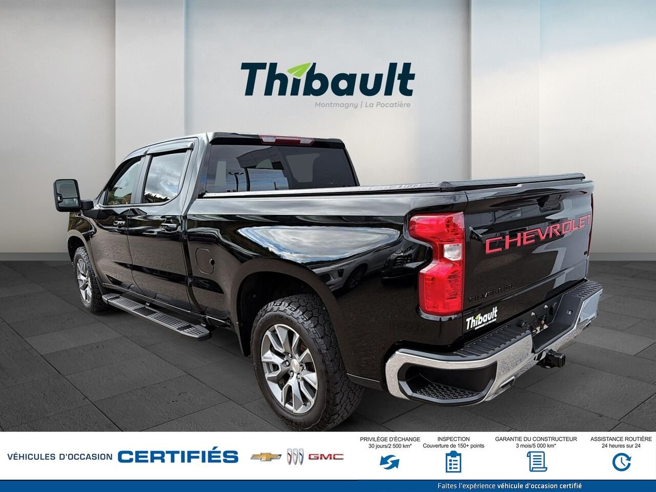 2021 CHEVROLET SILVERADO 1500 LT cabine multiplace 4RM 157 po Black Montmagny - photo #3