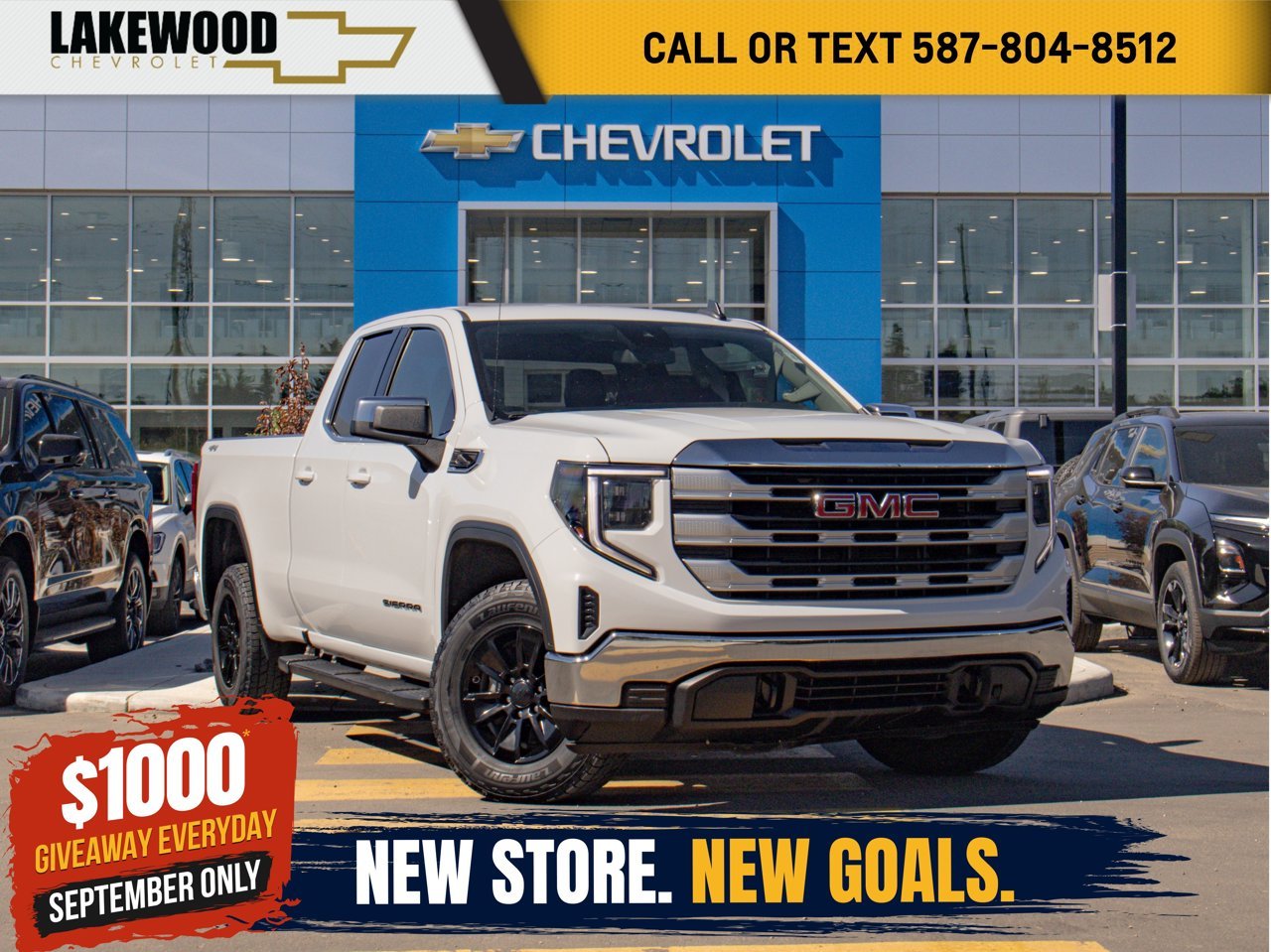 2023 GMC Sierra 1500 4WD Double Cab 147 SLE White Sherwood Park - photo #0
