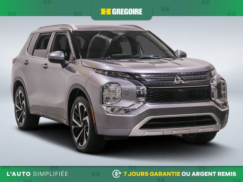 Mitsubishi Outlander GT Premium AWD A/C CUIR TOIT NAV MAGS CAM RECUL BL 2022 Gris