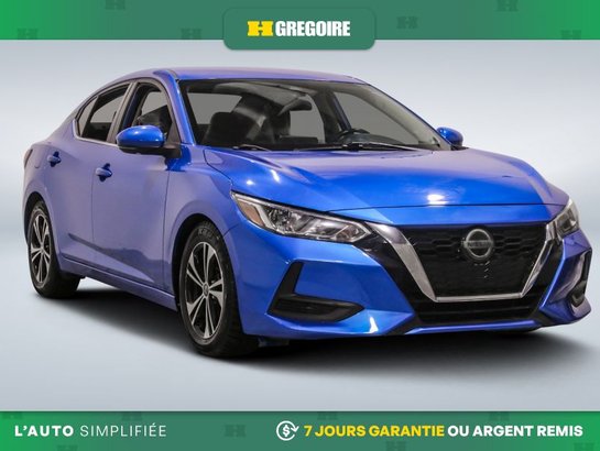 Nissan Sentra SV AUTO AC GR ELECT MAGS CAM RECUL BLEUTOOTH 2020 Bleu