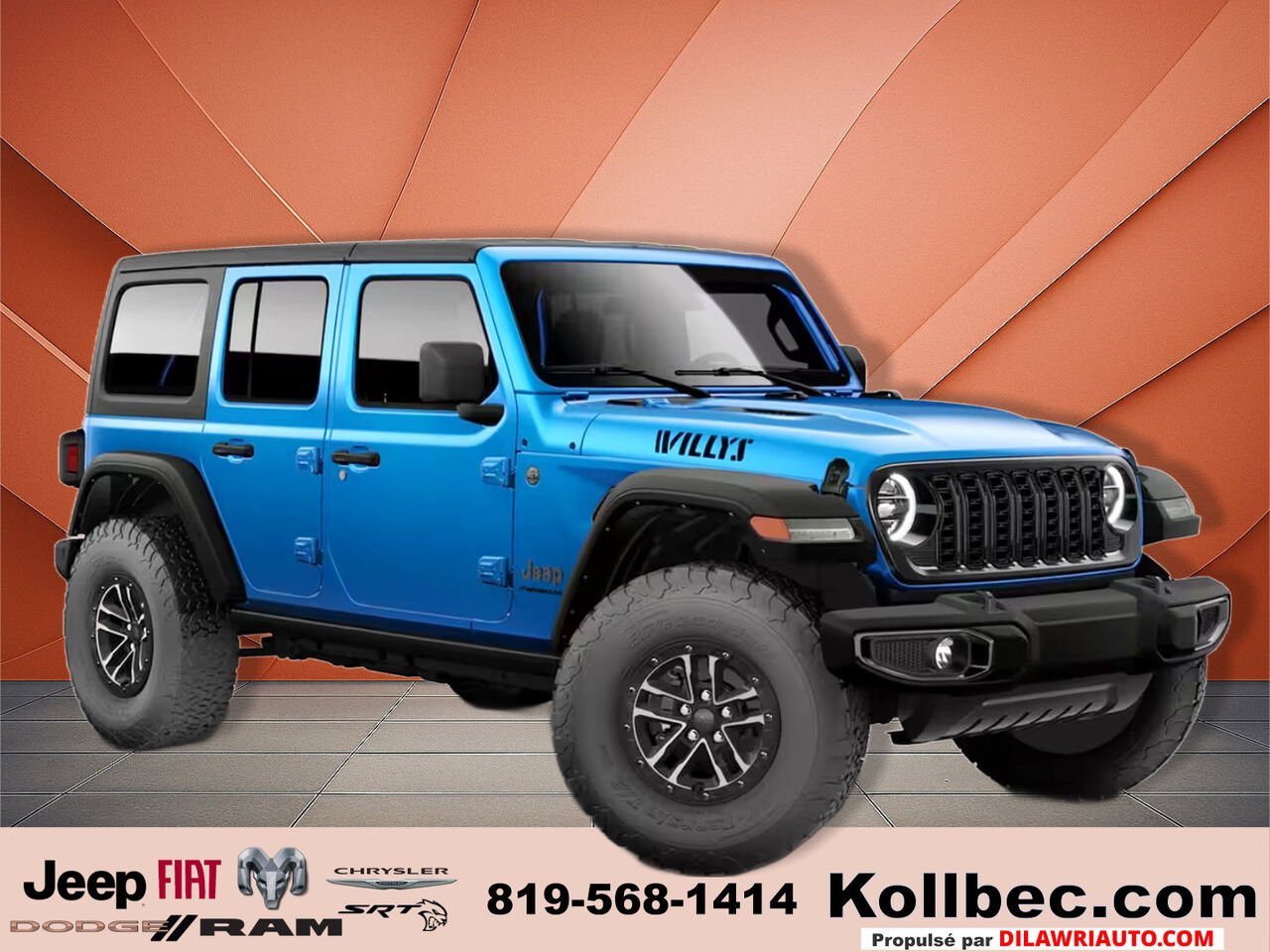 2026 JEEP Wrangler 26430 | Willys 4 portes 4x4 Hydro Blue Pearl Gatineau - photo #0