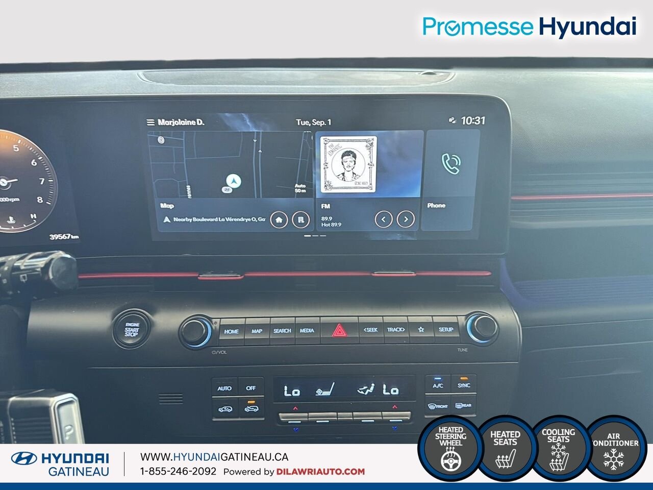Hyundai Kona 1.6T N Line Ultimate TI 2025 Gris Ottawa & Gatineau - photo #20