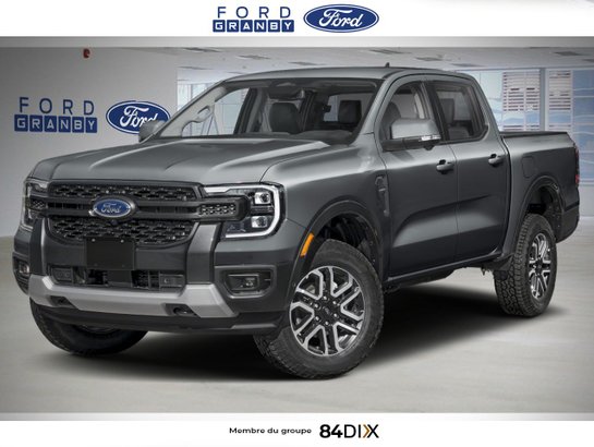 Ford Ranger LARIAT cabine SuperCrew 4RM caisse de 5 pi 2026 Gris carbonisé métallisé
