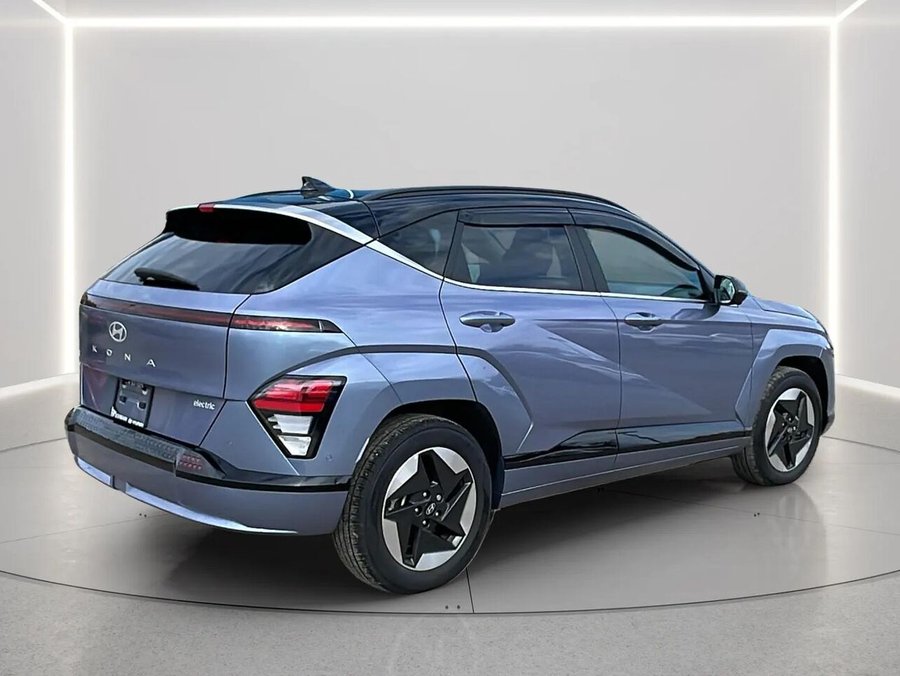 2025 Hyundai Kona Electric Preferred TA avec ensemble Ultimate deux tons Blue
