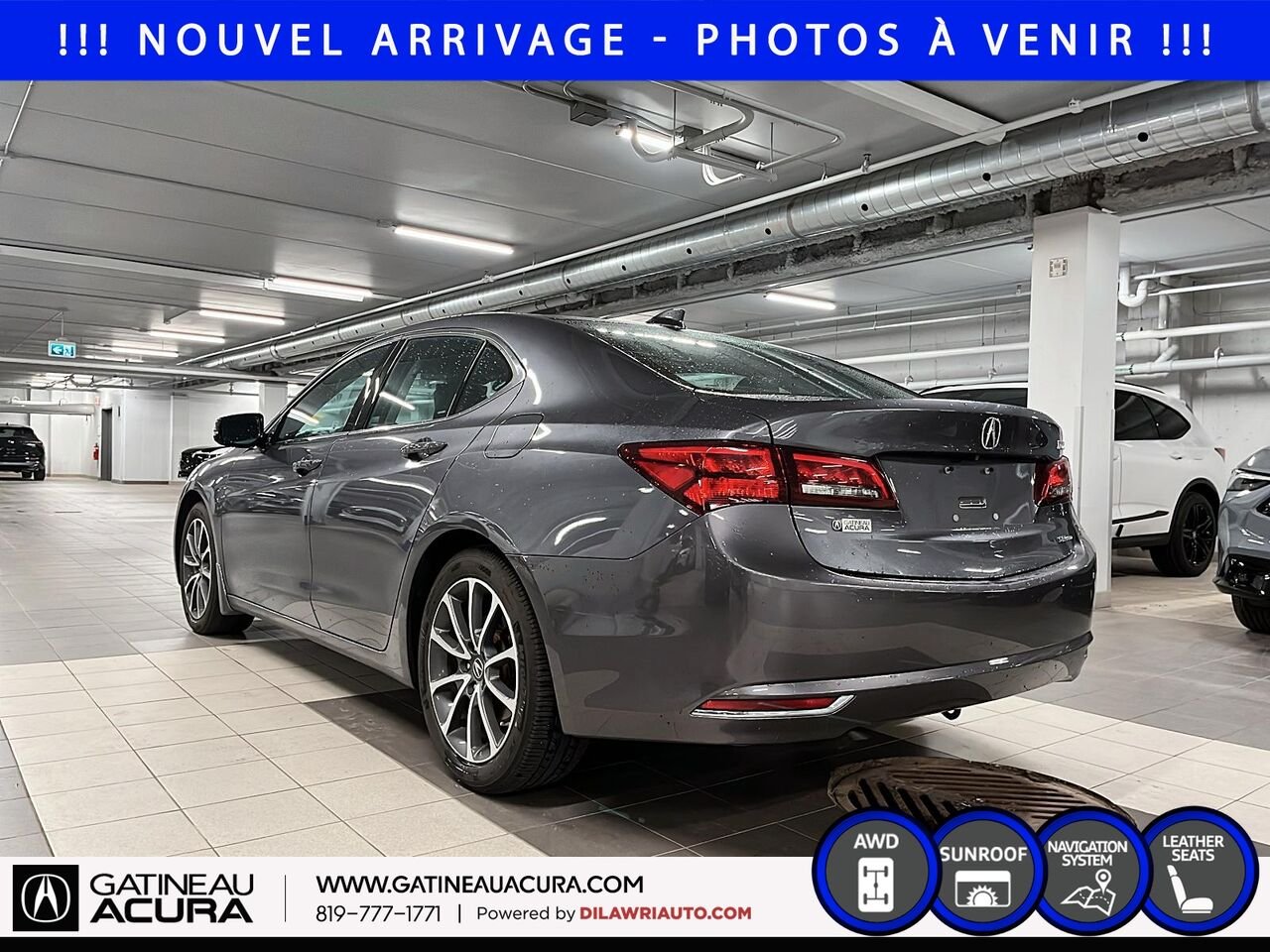 Acura TLX V6 Tech berline 4 portes SH-AWD 2017 Gris Ottawa & Gatineau - photo #6