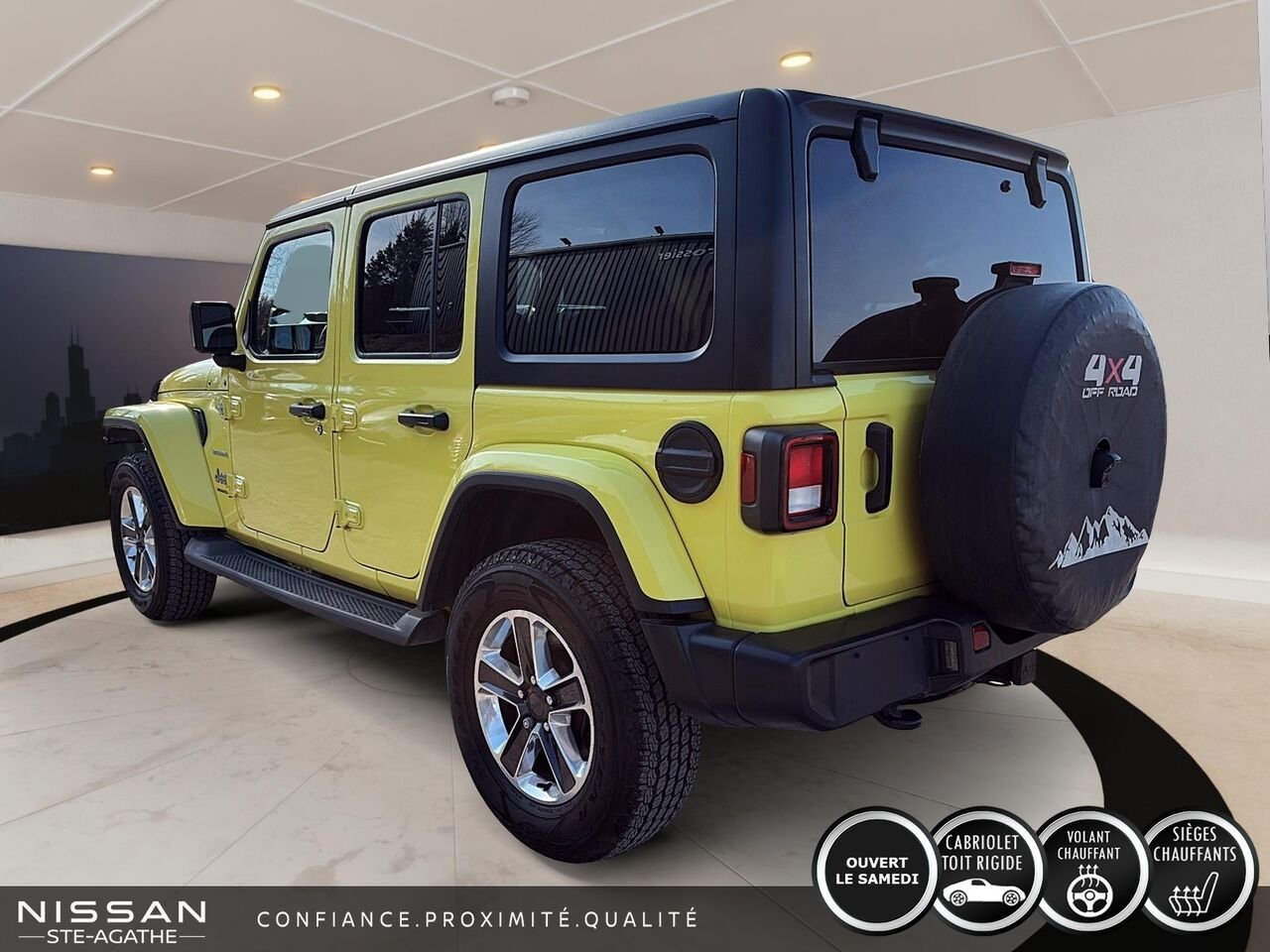 2023 Jeep Wrangler Sahara | V6 | 4X4 | 4 PORTES | Yellow Saint-Jérôme - photo #4