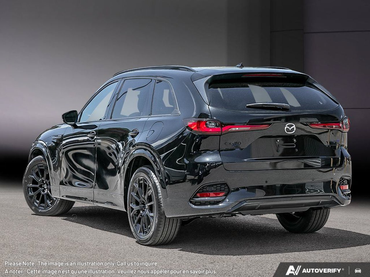 2026 Mazda CX-70 MHEV JM3KJDHD1T1215722 Jet Black Mica Mirabel - photo #3