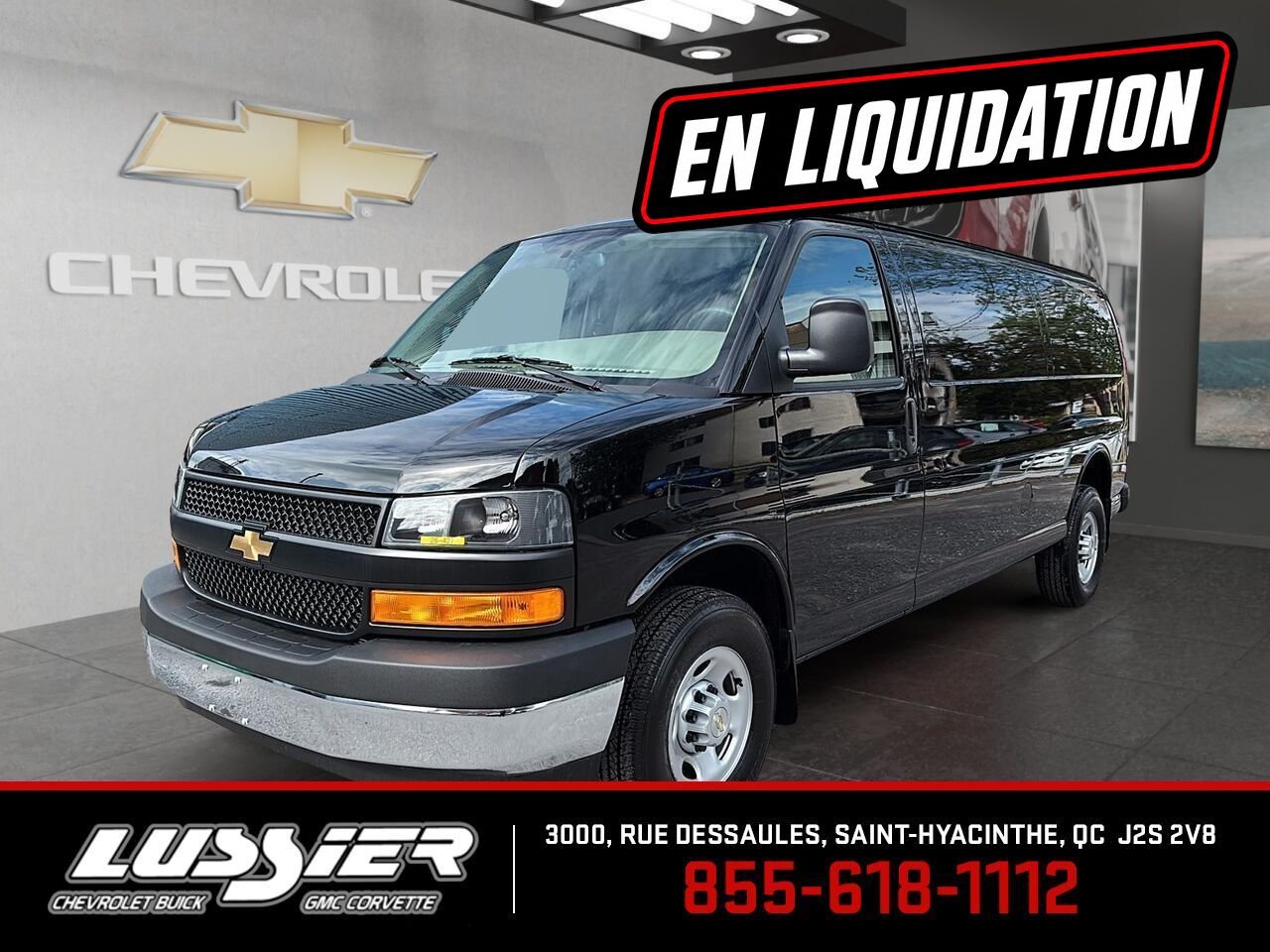 Chevrolet Fourgonnette Express utilitaire Traction arrière 2500 155 po 2026 NOIR Saint-Hyacinthe - photo #0