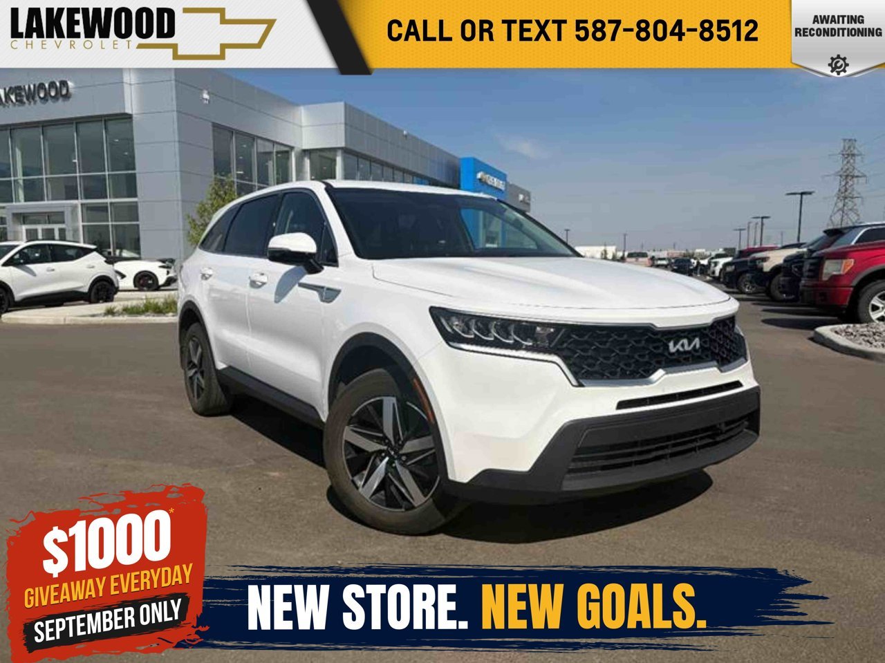 2022 Kia Sorento LX+ AWD White Sherwood Park - photo #0