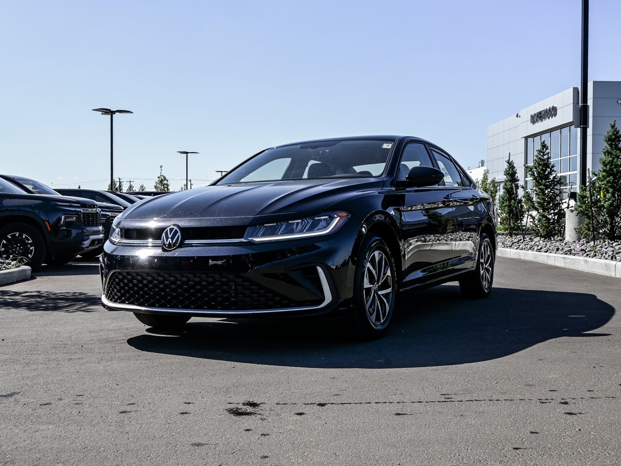 2025 Volkswagen Jetta Trendline Auto Black Sherwood Park - photo #3