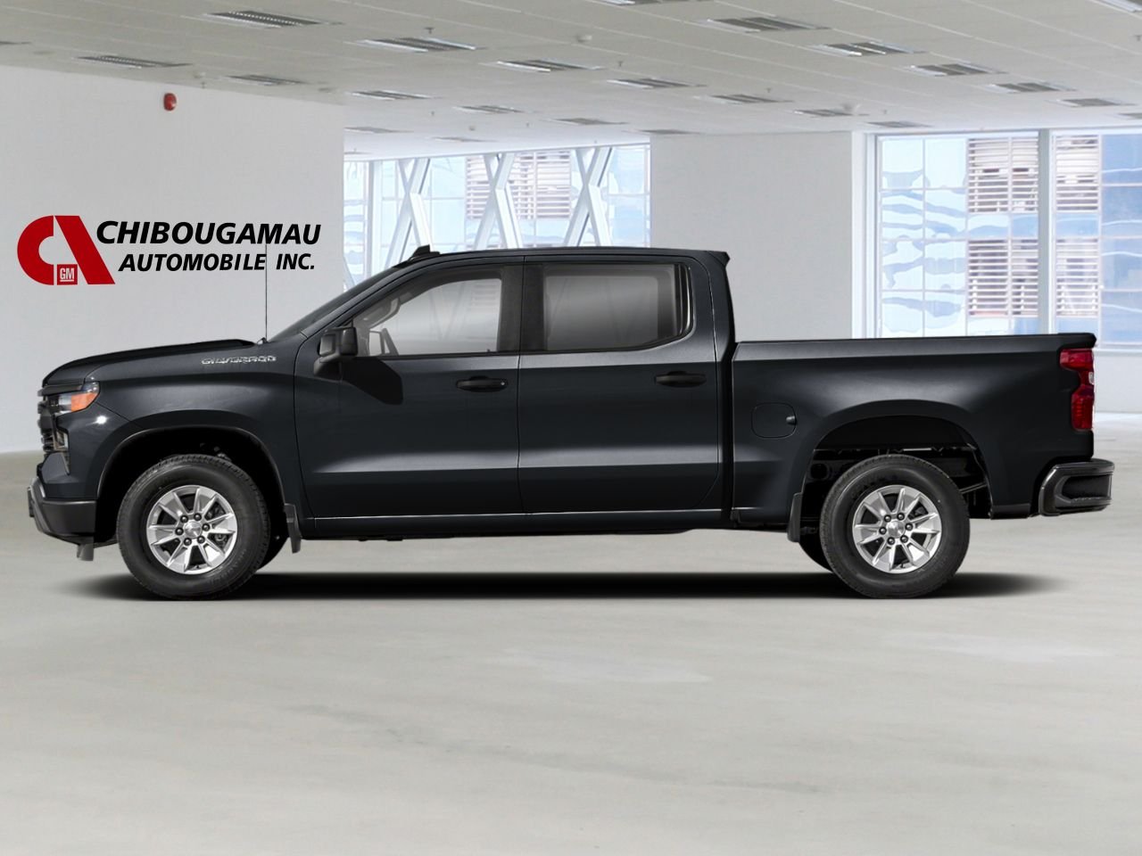 2026 CHEVROLET Silverado 1500 K1500 SILVERADO CREW CAB CUSTOM STD/BOX (1CX) Black Chibougamau - photo #1