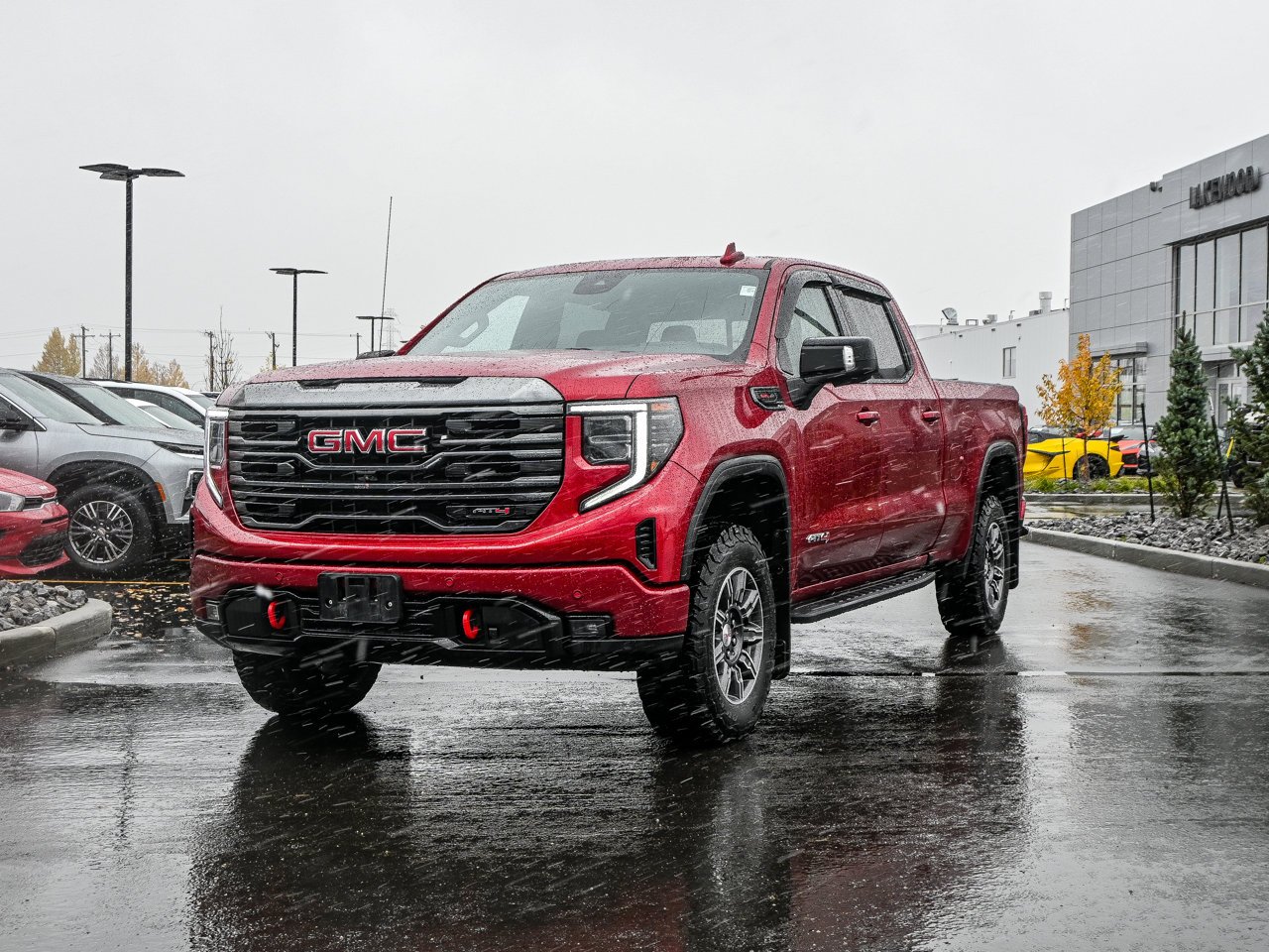 2024 GMC Sierra 1500 4WD Crew Cab 147 AT4 Red Sherwood Park - photo #3