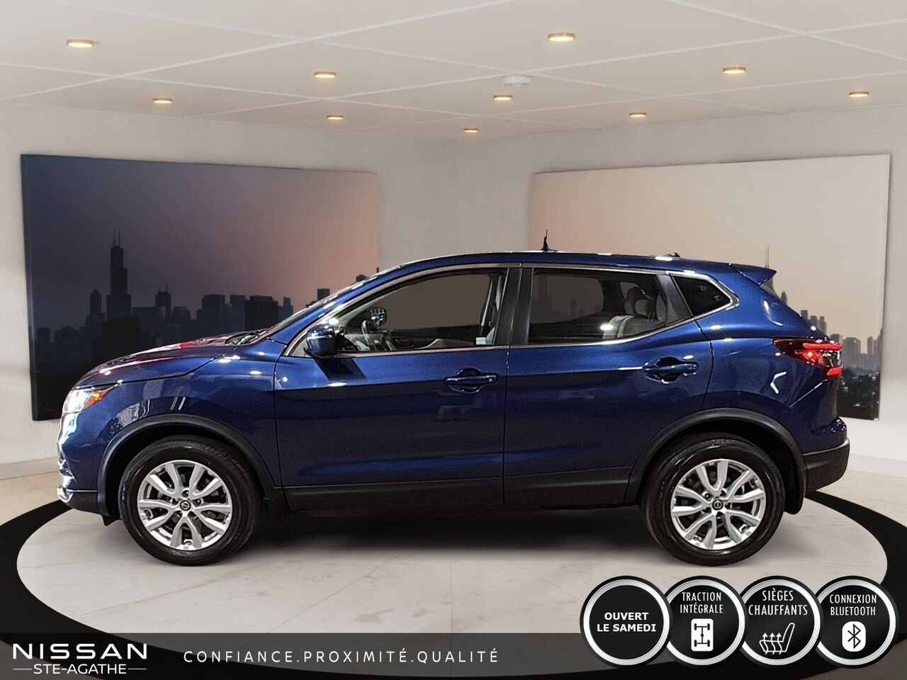 Nissan Qashqai S TI | JAMAIS ACCIDENTÉ | SIÈGES CHAUFFANTS | ANGLES MORTS | CAMÉRA DE RECUL 2023 Bleu Saint-Jérôme - photo #5