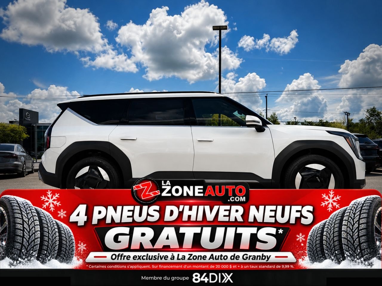 Kia EV9 Land AWD 2024 Blanc Granby - photo #7
